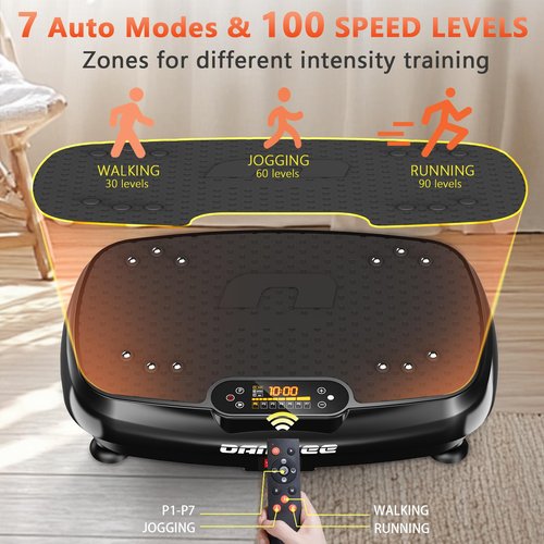 DamKee Vibration Plate Exercise Machine for Lymphatic Drainage and Weight Loss - Full Body Workout Equipment for Home Gym