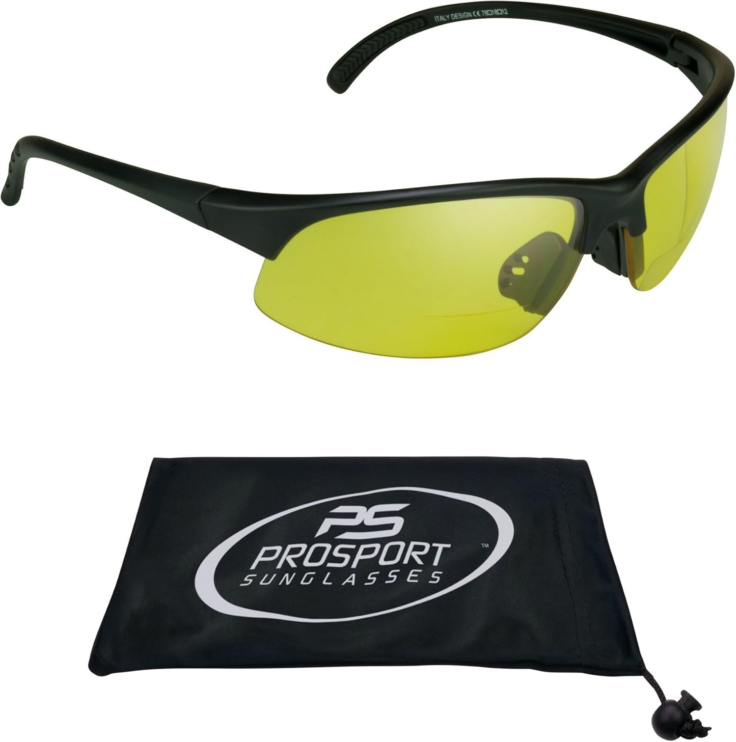 proSPORT BIFOCAL Sunglasses Readers Tinted Mens Womens High Definition Amber Yellow Smoke +1.50 +1.75 +2.00 +2.25 +2.50