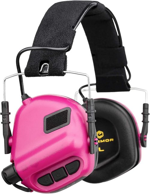 Electronic Shooting Earmuffs Ear Muffs Safety Tactical Gun Sound Amplification Hearing Protection NRR 22dB