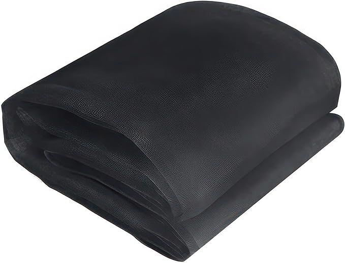 Black DIY Mosquito Net Fabric | 10x20 FT Netting | Insect Cover for Garden, Patio, Outdoor & Windows | Multiple Sizes in Black, White & Green | Raised Bed Screen Mesh Barrier