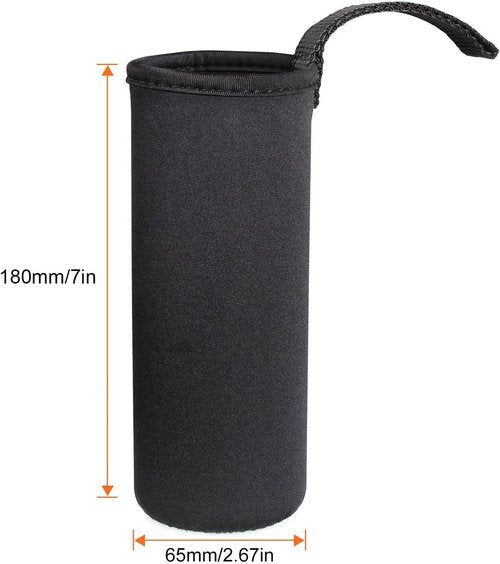 6 Pack Neoprene Water Bottle Sleeves Insulator Cooler Coolies Collapsible Nylon Bottle Sleeve Carrier Holder For 12-19.4 Ounce Bottles Or Cans By STARVAST