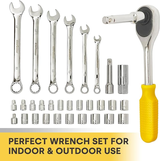 Enventor Tool Set, 220-Piece Home Tool Kit with Toolbox, Wrench and Hand Tools for Home Repairs, Auto Maintenance, DIY & General Use,Household Repair Tools for Men & Women
