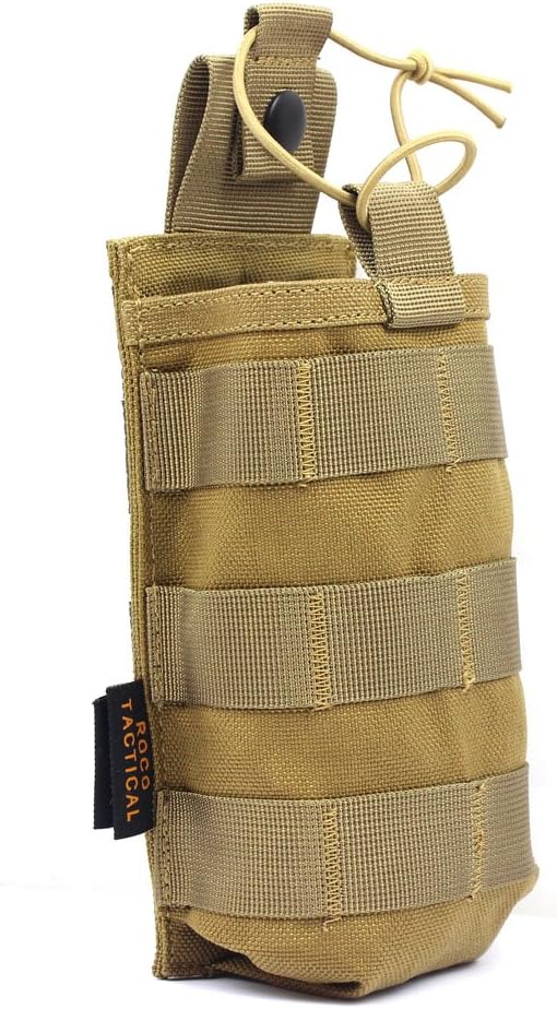 Tactical Radio Pouch - 1000D Tactical Molle Two Way Radios Holder Case for Walkie Talkies
