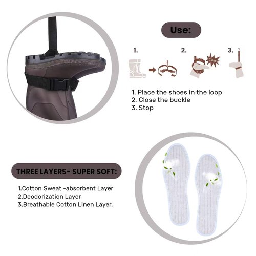 SEAKRU Waders for Men, Fishing Chest Waders Waterproof with Boots, 2-ply Nylon/PVC Waders for Women with Boot Hanger