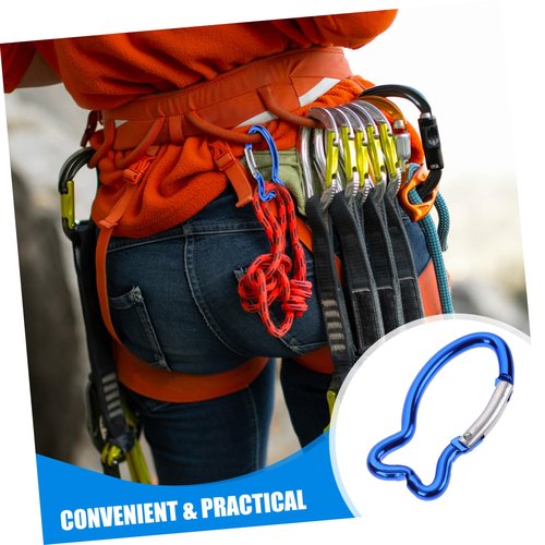 INOOMP 15Pcs Keychain Clips Mini Carabiner Fish Bone Shape Carabiner Rings Outdoor Camping Mini Lock Snap Hooks Locking Spring Loaded for Fishing Hiking Traveling