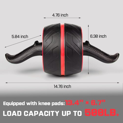 Ab Roller Wheel with Knee Pad Mat,Automatic Rebound Abdominal Wheel Abs Workout Equipment,Home Gym Equipment,No Noise Ab Wheel for Men&Women Abdominal