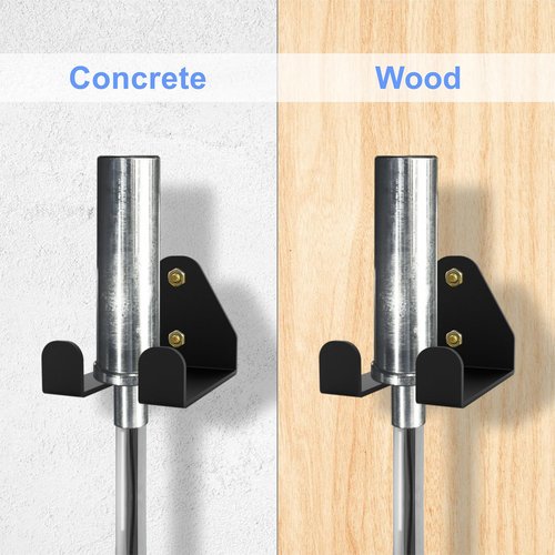 KSWLOR Barbell Storage Rack, Heavy Duty Vertical Hanging Barbell Rack, Wall Mounted Barbell Holder, Olympic Wall Mount Barbell Holder Space Saving Bar Holder Suitable for for Home, Commercial, Garage Gym
