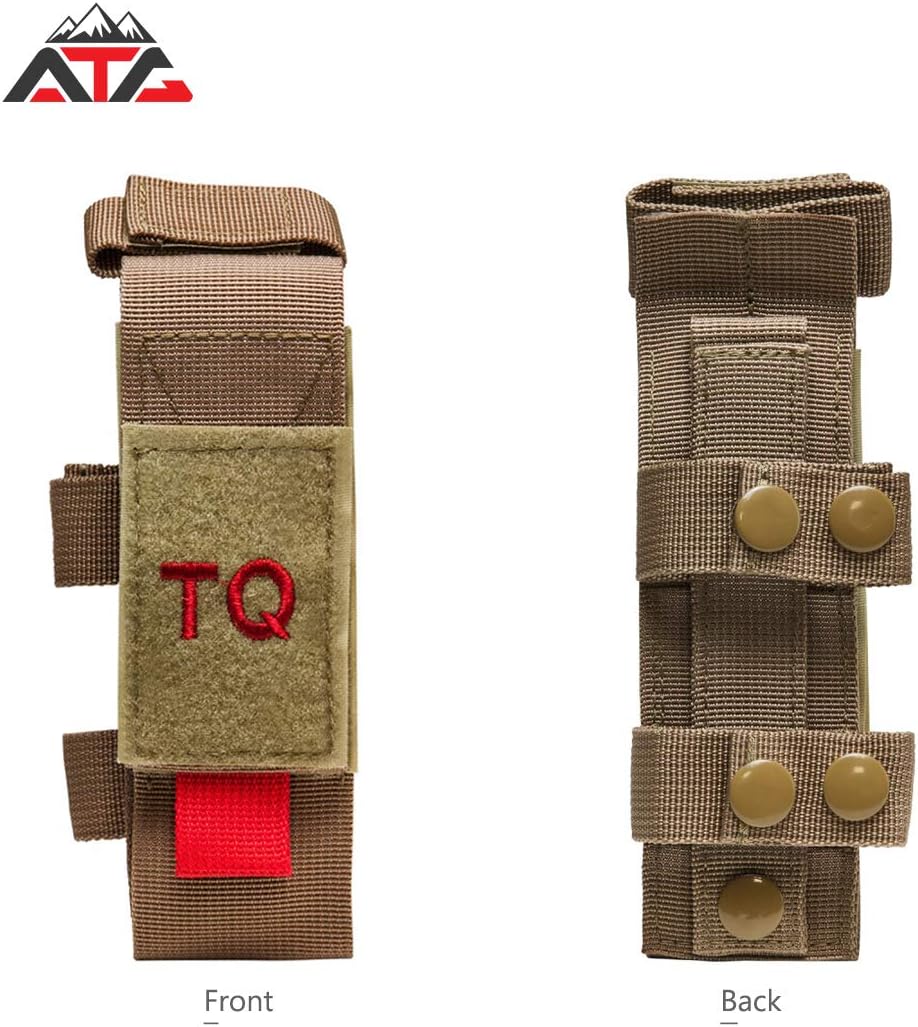 Tactical TQ Tourniquet & Trauma Medical Shear Pouch Holder MOLLE PALS Duty Belt Loop EMT EMS