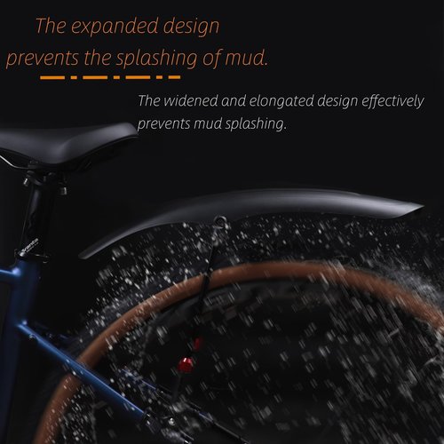 NELboNs Bike Fender for Mountain Bike Adjustable Widened Design Aluminum Alloy Telescopic Bicycle Mudguard Universal Front/Rear Mud Guard for 26"/27.5"/29" MTB Gravel City Bicycle