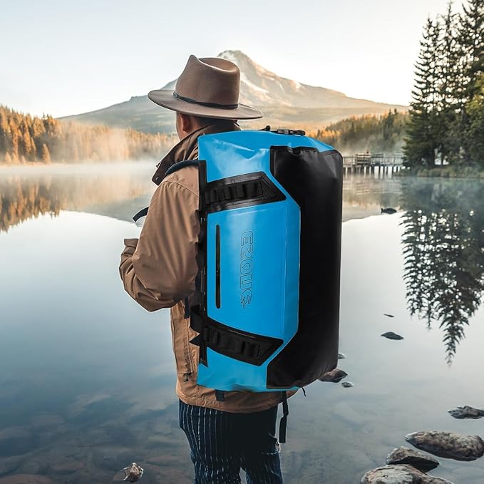 ESONE Dry Bag Waterproof Backpack for Men/Women Waterproof Backpack for Travel Dry Bag Backpack Waterproof Duffel Bag for Kayaking Rafting Boating Swimming Camping Travel Beach 50L
