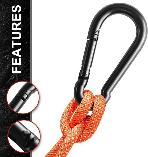 Stainless Steel Carabiner, 8PCS Carabiners Clip, Keychains Key Clip,Outdoors and Gym Snap Hooks Heavy Duty, Carabiner Heavy Duty Hiking,Harness and Key Ring Small Carabiner Clip