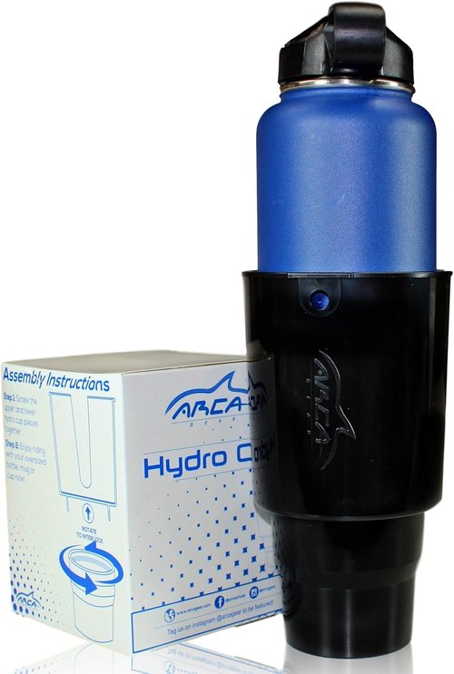 Hydro Cup - Car Cup Holder Adapter for Hydro Flasks (32/40 Ounce), Nalgenes (32/48 Ounce), Yeti Ramblers (36 Ounce), Klean Kanteens (32/40 Ounce), and Other Large Bottles