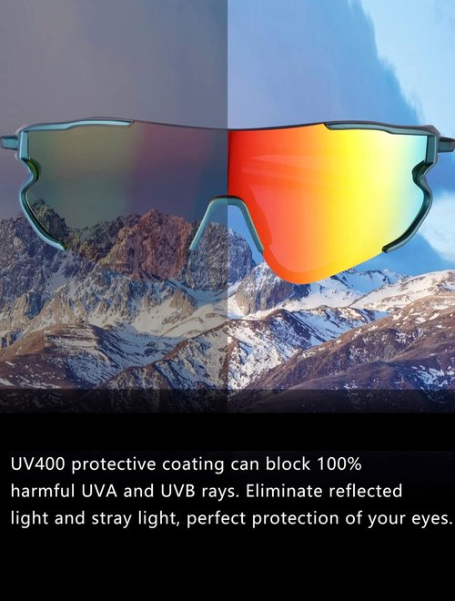 GREENTREEN Polarized Sport Sunglasses for Men Women: Cycling Glasses UV400 Protection - Lightweight Sun Glasses for Running Fishing Baseball