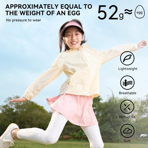 Sun Visor Hat for Toddler UPF53+ Packable Lightweight Kids Sport Cap Sun Protection Hats for Girls Boys (US, Alpha, One Size, Pink)