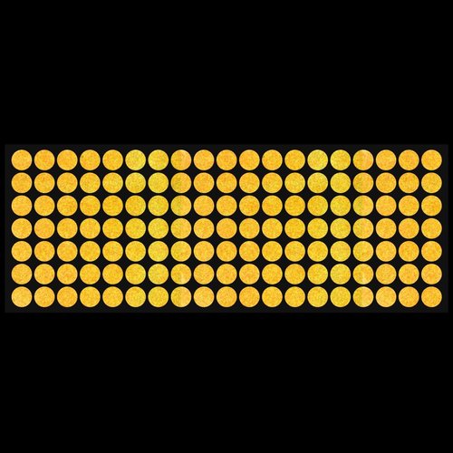 LiteMark Reflective White 0.5 Inch Dot Sticker Decals for Helmets, Bicycles, Bike - Pack of 133 Pcs