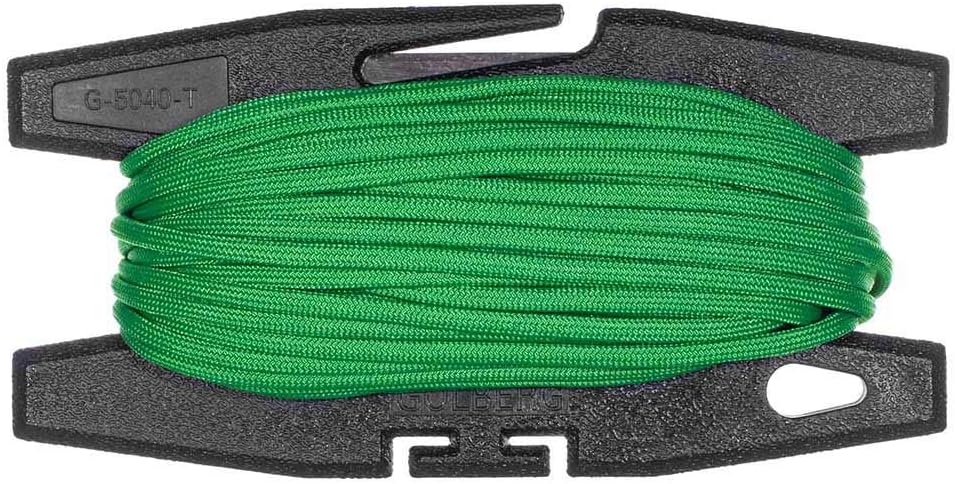 Paracord Spool Tool with 50 or 100 Feet of 550 7-Strand Parachute Cord - USA Made