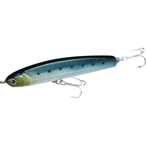 LUCKY CRAFT SW Wander 85TB, Saltwater Surf Fishing Lures, Halibut, Surf Perch, Seabass, Sinking, Shimmy Fall, Fishing Gear, Fishing Accessories, Fishing Tackle (714 Metallic Sardine)