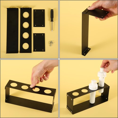 PEUTIER Flavor Cartridge Holder, Cartridge Storage Rack Accessories Holder Case Contains 4 Flavors Cartridges Storage for Water Bottle Stand Compatible with Cirkul (Black)