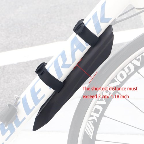 WEEROCK Front and Rear Bike Fender Frame Downtube Bicycle Mudguard and Adjustable Rear Bike Fender for 24 26 28 Inch Bicycle, Mountain Bike,MTB, Road Bike