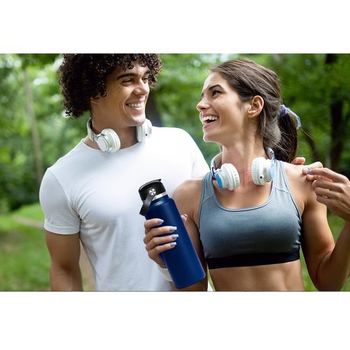 Upgraded for Hydroflask Straw Lid Replacement 32 oz 40 oz - Flex Handle Straw Cap for Thermoflask, Simple Modern, Iron Flask Lid Replacement, Top Detachable Gasket Easy to Clean, BPA Free