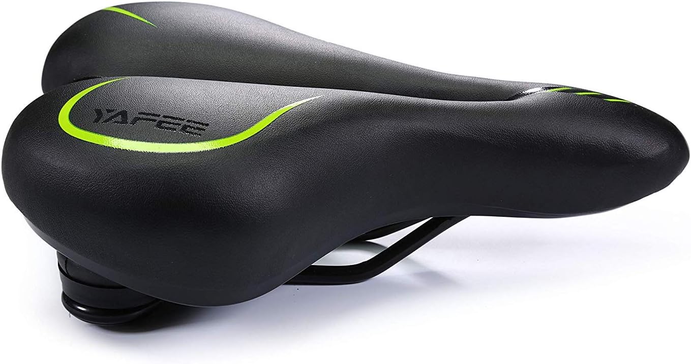 UNISTRENGH Big Bum Bike Saddle Seats Cruiser Suspension Shock Absorbing Ball Extra Wide Silica Gel Padded Cushion Bicycle Cycling