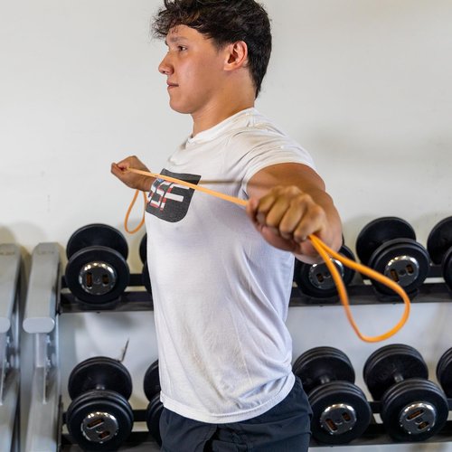 Serious Steel Fitness 37" Orange Resistance Training Bands (Portable Exercise Band System Training Bands - for Constant Tension, No Slack) - #0 Orange