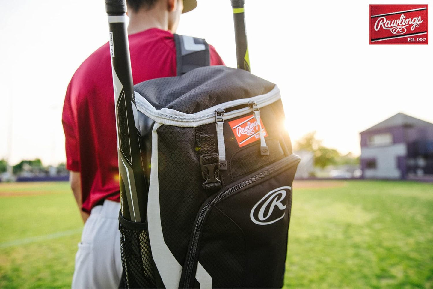 Rawlings | R500 Backpack Equipment Bag | Baseball/Softball | Multiple Styles