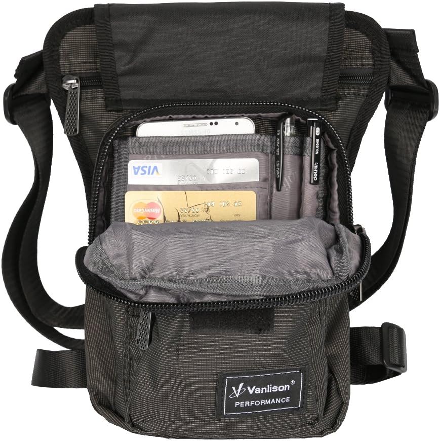 Waterproof Airsoft Tactical Drop Leg Pouch Bag Panel Motorcycle Bag
