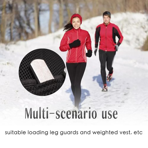 mavee 8-Pack Steel Weight Plates (0.44lb Each), Rustproof Solid Steel Inserts for Weighted Vests, Ankle/Wrist Weights - Ideal for Strength Training, Running, Cardio Workouts