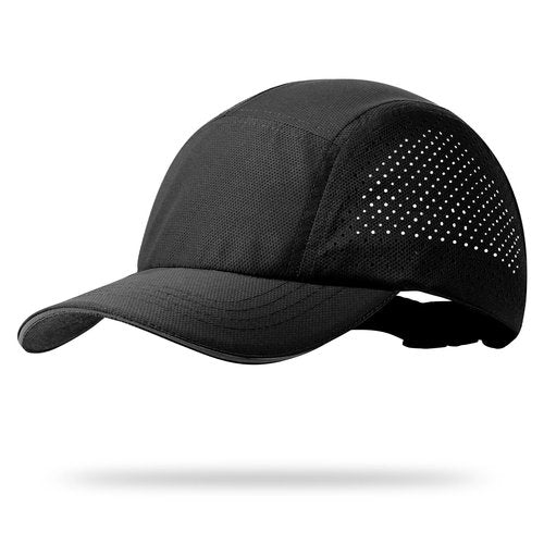 Oversize XXL Mens Quick Dry Baseball Cap Cooling Breathable Mesh Sports Cap Lightweight Snapback Hat for Big Head Black