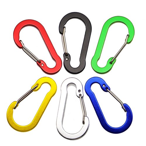 Lix&Rix Spiral Elastic Fishing Tool Sets Coiled Lanyards with Clips and Spring Rings, 2pcs Green
