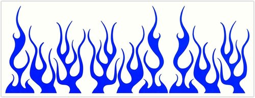LiteMark Reflective Lemon Yellow Assorted 4 Inch Flames Sticker Decals for Helmets, Bicycles, Strollers, Wheelchairs and More - Pack of 9