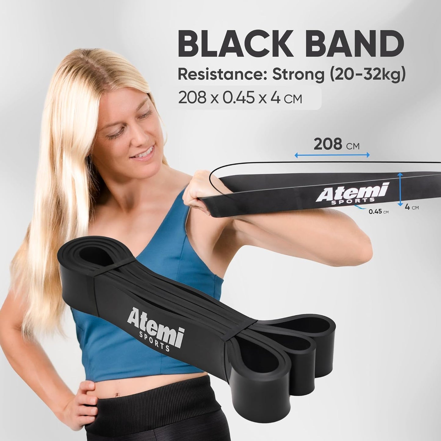 Resistance Bands | Set of 3 Exercise Bands for Pull Up Assistance, Fitness and Strength Workouts