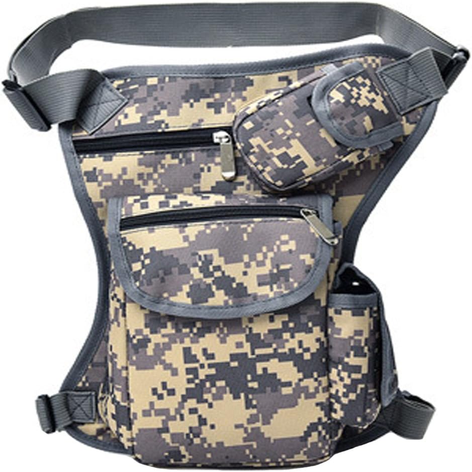 Small Multi-Purpose Drop Waist Leg Bag Canvas Utility Tactical Hip Molle Pack Sport Camping Hiking Motorcycle Racing Thigh Pouch Army Green
