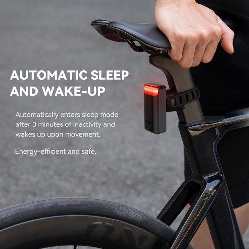 CYCPLUS Bike Radar Tail Light with Precise Brake Sensing, Visual Alerts for Vehicles Up to 175 Yard, 2000mAh Rechargeable Battery, Auto ON/Off, IPX6 Waterproof Bicycle Rearview Light for Night Riding