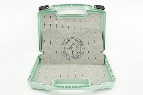 Kingfisher Streamer Fly Fishing Boat Box 2.0 (14" x 11" X 3.35"), Sage