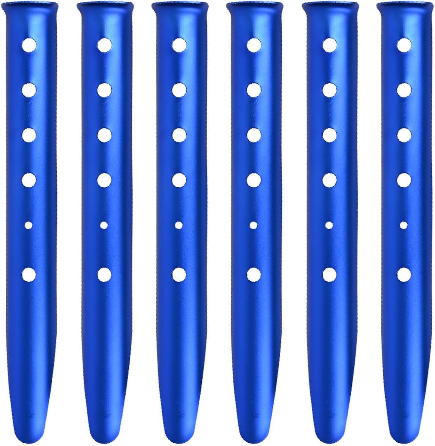 TRIWONDER Tent Stakes Pegs for Snow Sand Beach Canopy Heavy Duty Ground Anchor Stakes Tent Nail Aluminum U-Shaped Camping Hiking Backpacking 6Pcs