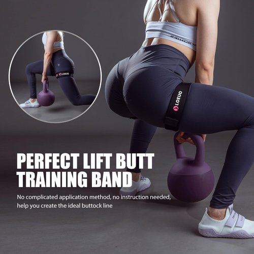 LOEUO Booty Bands for Working Out Glutes, Adjustable Blood Flow Restriction Bands with Non Slip for Workout Butt & Thigh Building, Occlusion Bands for Women and Men Glutes Easy to Carry