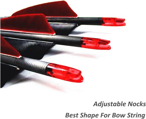 Archery Carbon Arrows 400 Spine with 4” Real Feather Fletching 100 Grain Points for Compound Recurve Longbow (12 Pack)