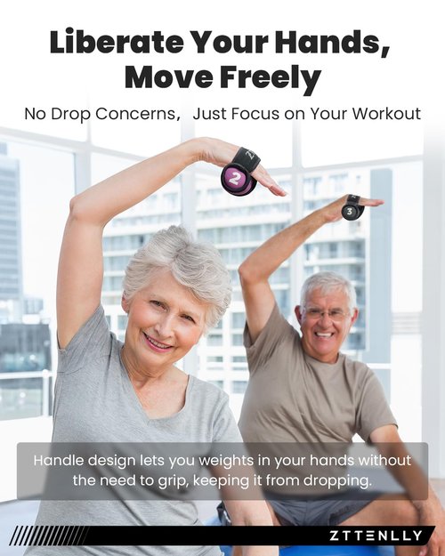 ZTTENLLY Hand Weights Sets for Walking -Light Gray 3lb Large size Soft Walking Weights sets for Women & Men in Physical Therapy, Jogging, Running, and Aerobics