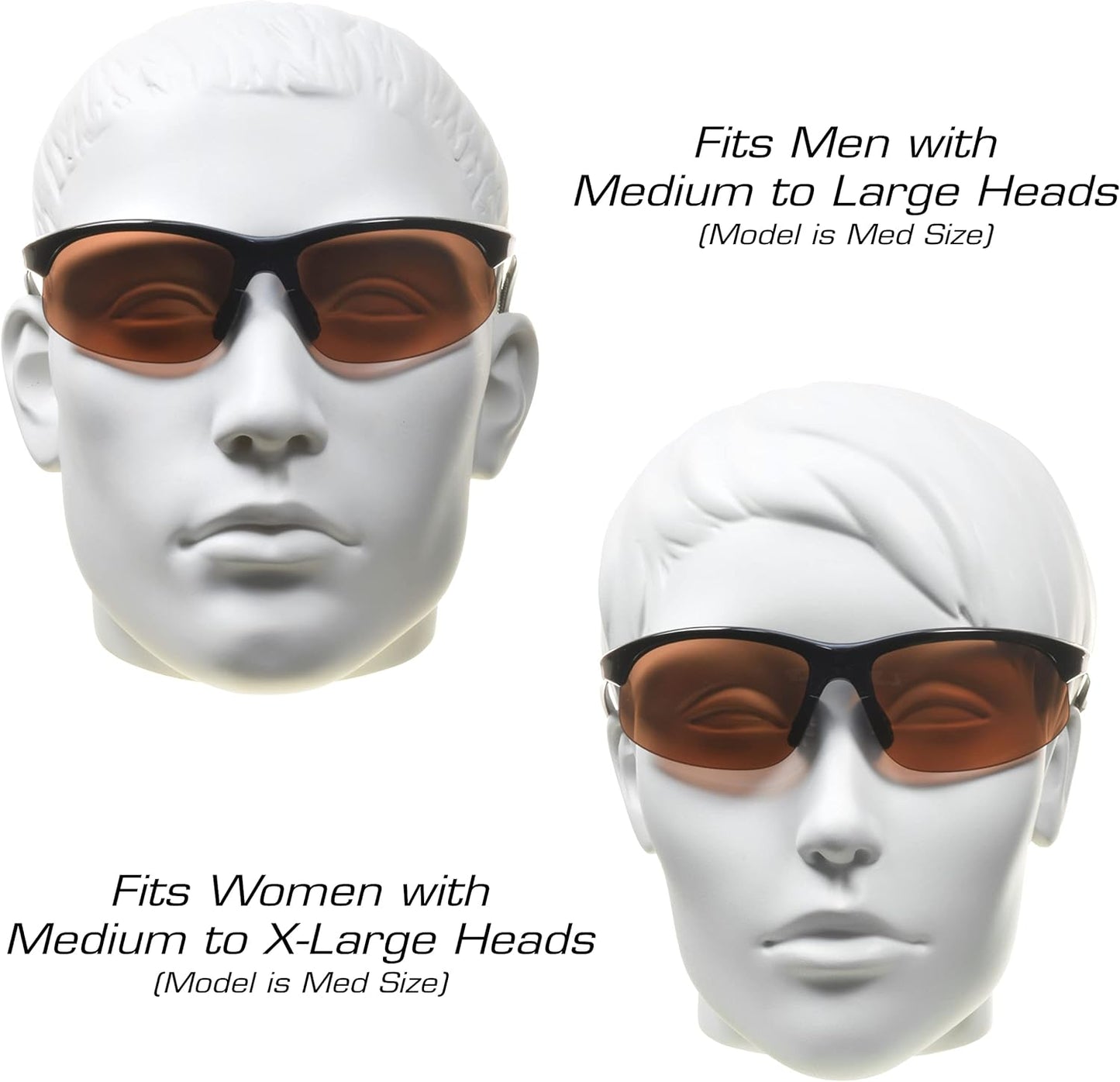 proSPORT BIFOCAL Sunglasses Readers Tinted Mens Womens High Definition Amber Yellow Smoke +1.50 +1.75 +2.00 +2.25 +2.50