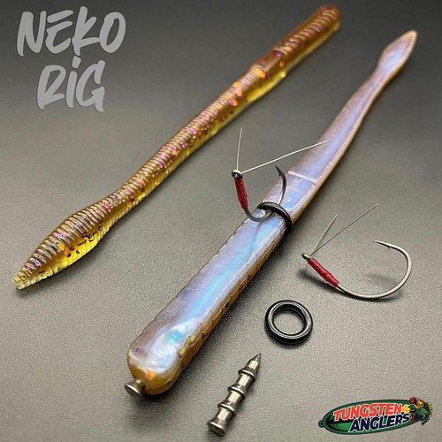Tungsten 4 Anglers – 97% Pure Tungsten Pagoda Nail Sinker | Great Sinker for Freshwater and Saltwater Fishing | (1/64oz. 25pc)