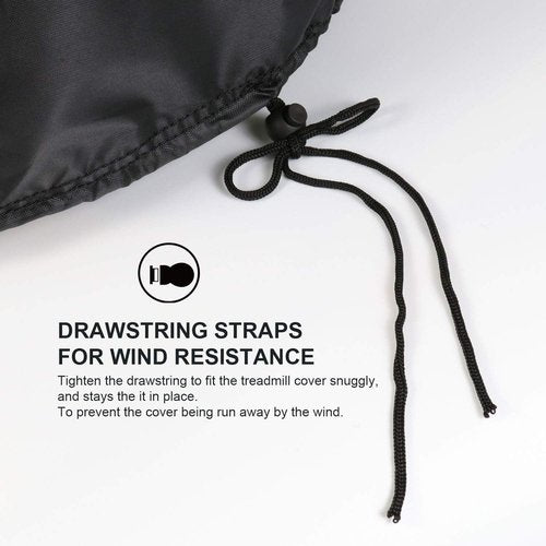 Waterproof Treadmill Cover for Outdoor Indoor Protection - One-Sizes-Fits-All Protective Dustproof Covers for Garage Running Equipment Commercial Exercise Machine - 420D Oxford Quality