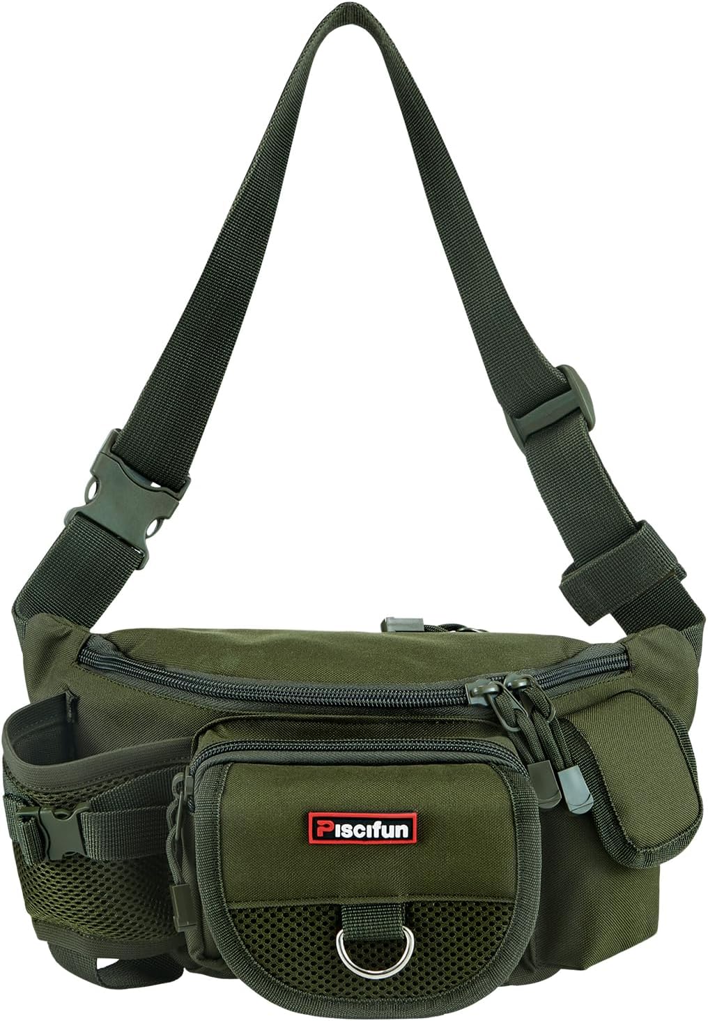 Piscifun Fishing Fanny Tackle Bag with Adjustable Waist Strap, Small Fishing Bag