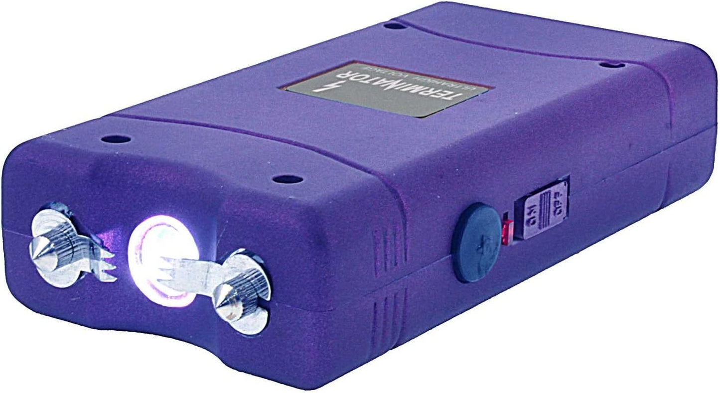 Terminator Stun Gun SG-800-5 BV | Max Power Mini Rechargeable Stun Gun Flashlight