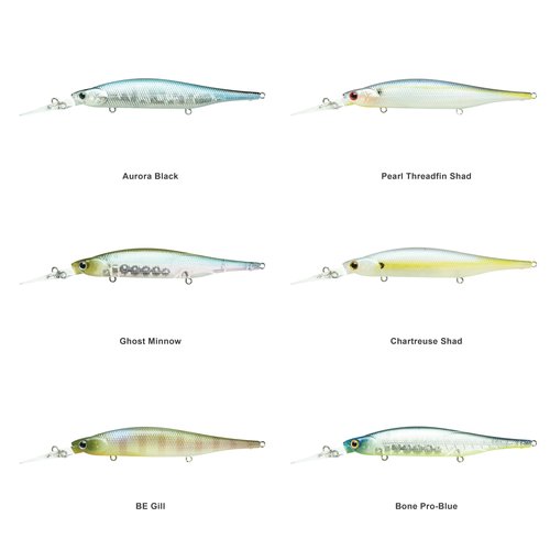 LUCKY CRAFT Lightning Staysee 110SP, 250 Chartreuse Shad, Magnet Weight Transfer, Freshwater Bass Fishing Lures, Deep Diver, Suspending, 8ft Depth, Smallmouth, Bass Fishing Gear