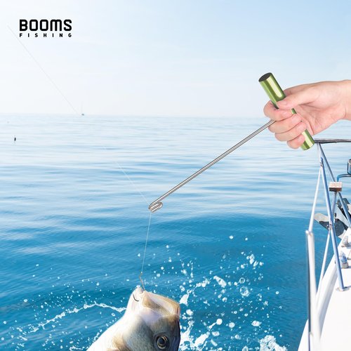 Booms Fishing R08 Green Fishing Hook Remover Tools Saltwater Dehooker Shark Hook Remover 10 inches
