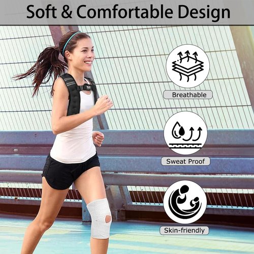 Kvittra Weighted Vest 11 lbs Weights with Reflective Stripe, Weighted vest for Men Women Workout Equipment, Body Weight Vests for Training Workout, Jogging, Cardio, Walking, Elite Workout Equipment