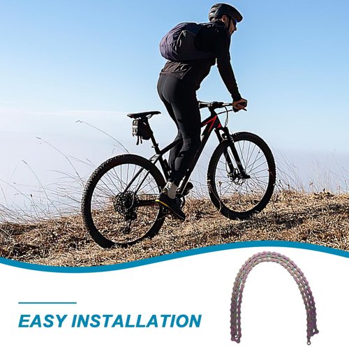 Toddmomy Bicycle Mountain Single Speed Chain High-Speed Cycling Chain for Road Mountain Racing Cycling