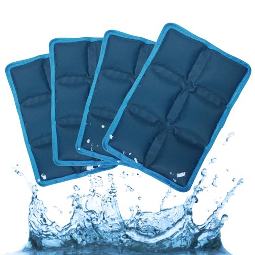 Ice Pack for Lunch Box and Cooler Bag, Reusable and Long-Lasting Cold Packs Flexible Slim Ice Packs, Freezer Packs for Shipping Food, Cooling Packs for Mailing, Lightweight & Space Saving